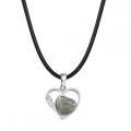 Labradorite Love Heart Birthstone Pendant Gemstone Necklaces for Women