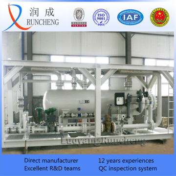 China supplier skid mounted oil gas water separator / gas liquid separator