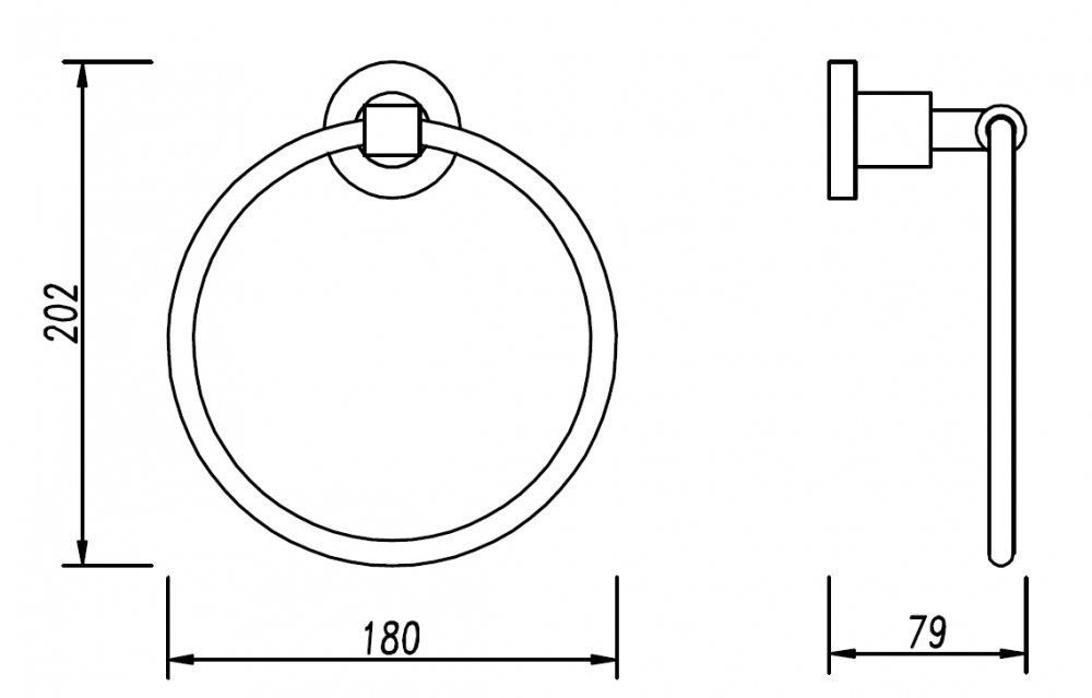 bath round towel holder