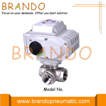 Electric Actuator 3 Way Ball Valve 1'' DN25