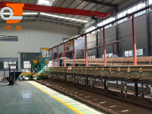 Sand casting moulding line