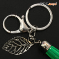 Reflective Green Tassle Lightning USB Cable Keychain