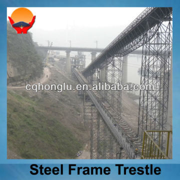 China Honglu Prefab Steel Building Steel Frame Trestle