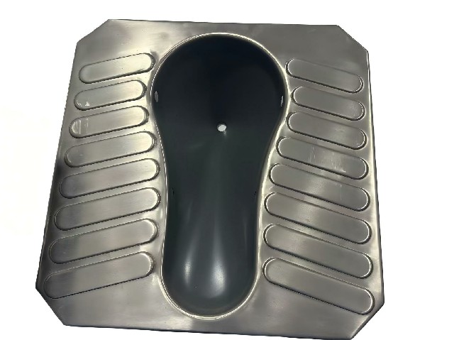 Hochwertiges Edelstahl-Hocktoilettenmodell High-Quality Stainless Steel Squat Toilet Model