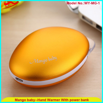 USB rechargeable mobile power supply pocket hand warmer