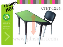 standing desk uplifting table sturdy affordable laminate top white siliver frame