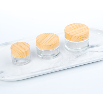 Creme facial fosco para vidro de grão de madeira engarrafado separadamente