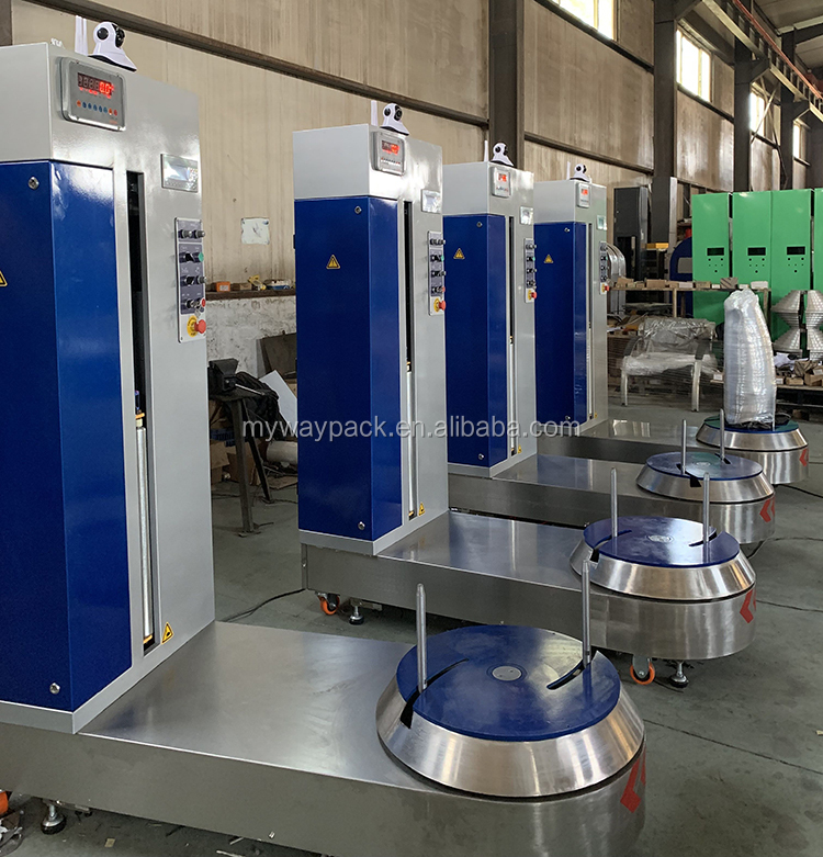 Airport luggage wrapping machine Automatic luggage wrapping machines for luggage wrapping in Bus stations,, Airport, hotels