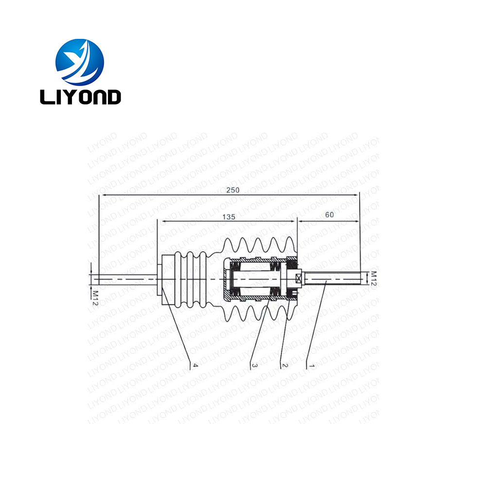 LYC174 high voltage insulated operating rod for vacuum circuit breaker