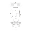 4T Doppelhydraulik 2 Post Mobile Car Lift