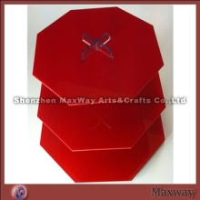 Red Maypole Lucite Cupcake Display Holder