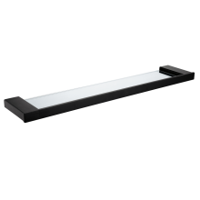 Matte Black Single Layer Glass Shelf