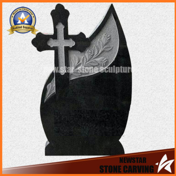 Stone Headstone Black Granite Monument