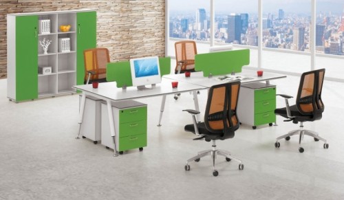 2 person Melamine office workstation,Particle Office Table,Office desk