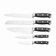 Kitchen kinfe set, 2Cr13 stainless stell blade, plastic handle