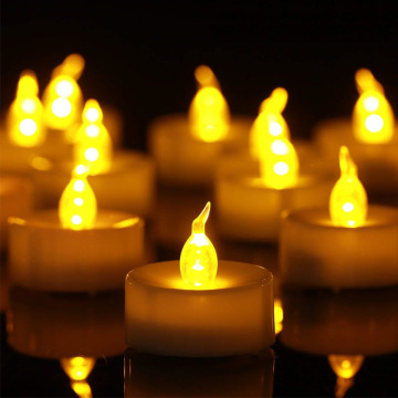 Flickering led tea light candle with timer