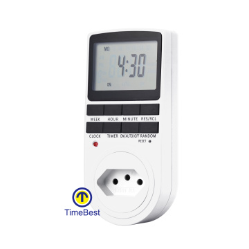 Programmable Brazil Customized Weekly Timer Digital Plug Socket