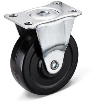 Industry Black Rubber Wheel solid rubber caster swivel