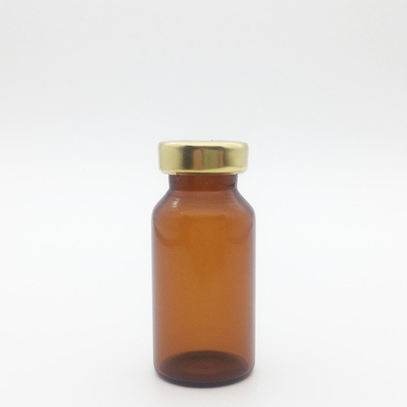 10ml Amber Sterile Serum Vials Gold