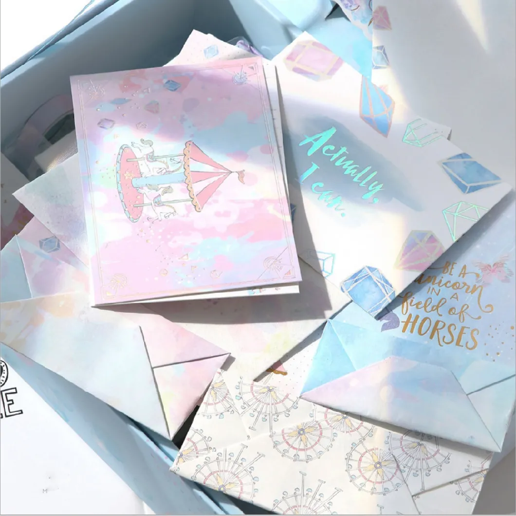 Greeding Card and stationery Gift Box &Gift Bag Set