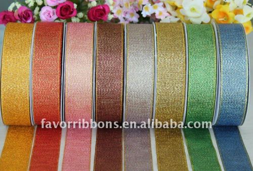 Christmas decorative metallic ribbon