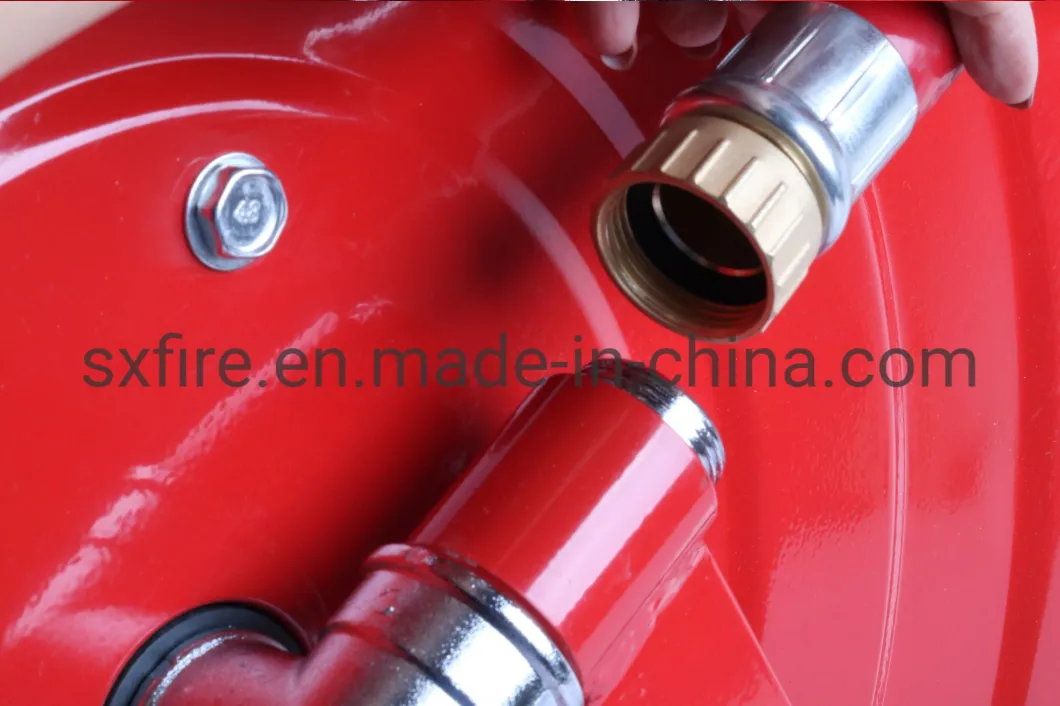 Chrome-Plated Brass Nozzle Fire Hose Reel for Fire Fighting