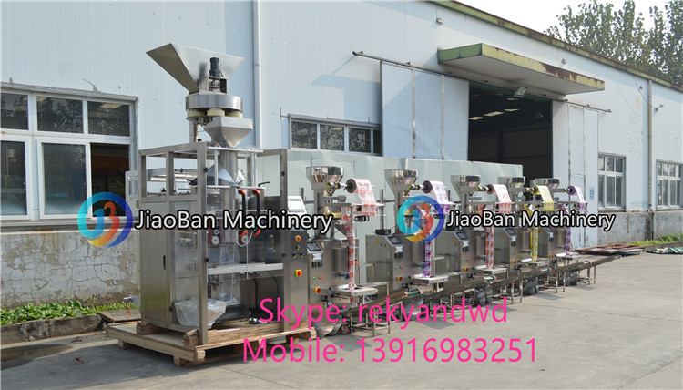 Automatic small cane sugar packing machine, brown sugar stick sachet filling and packing machine