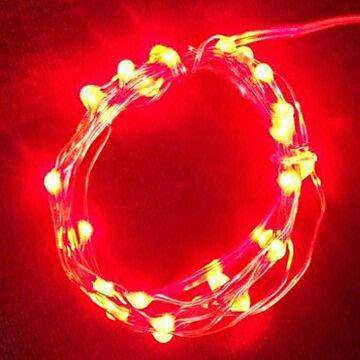 Blinking LED Fairylight, 20 Red LEDs