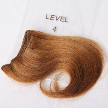 Double weft raw indian hair human hair wholesale 20 pieces wholesale doll hair weft