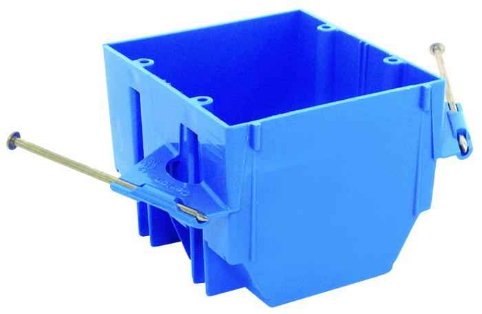 2-Gang 32 cu. in. Blue electrical wall PVC outside electrical box New Work receptacle box Electrical Switch and Outlet Box