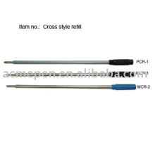 Pen refil with plastic or metal Cross style refill