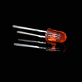 Super Bright Epistar Red LED διάχυτος φακός 5mm