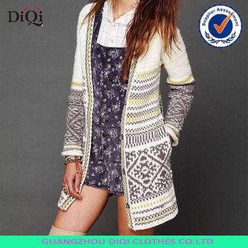 factory price women jacquard sweater, jacquard knitting sweater, cardigan jacquard sweater