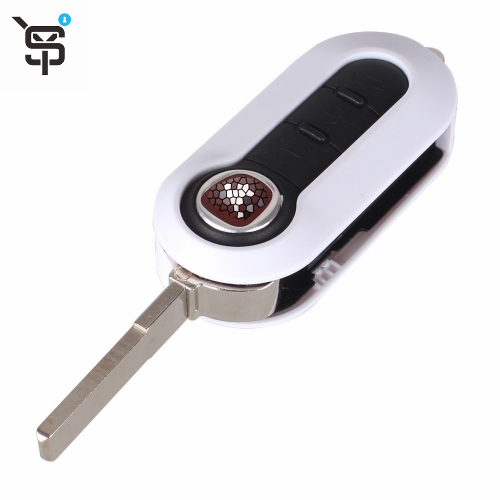 High quality car key shell 3 button remote control replaces rubber button for Fiat key shell