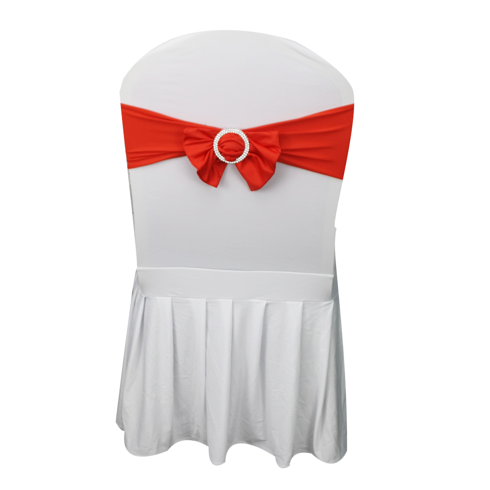 fancy cheap satin banquet wedding chair sashes chair bows