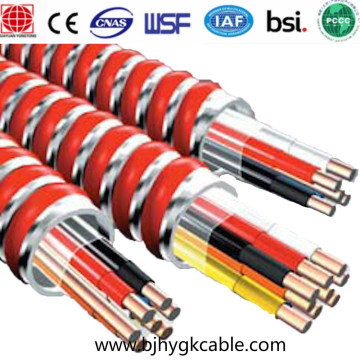 Cable blindado Cable de aluminio enclavado Cable de 600V Mc AC Bx Cable