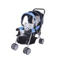 Tandem ghế phong cách châu Âu em bé sinh đôi Stroller