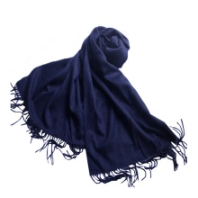 Blue Shawl Ladies Pure Cashmere New Winter Thick Warm Simple Knit Shawl