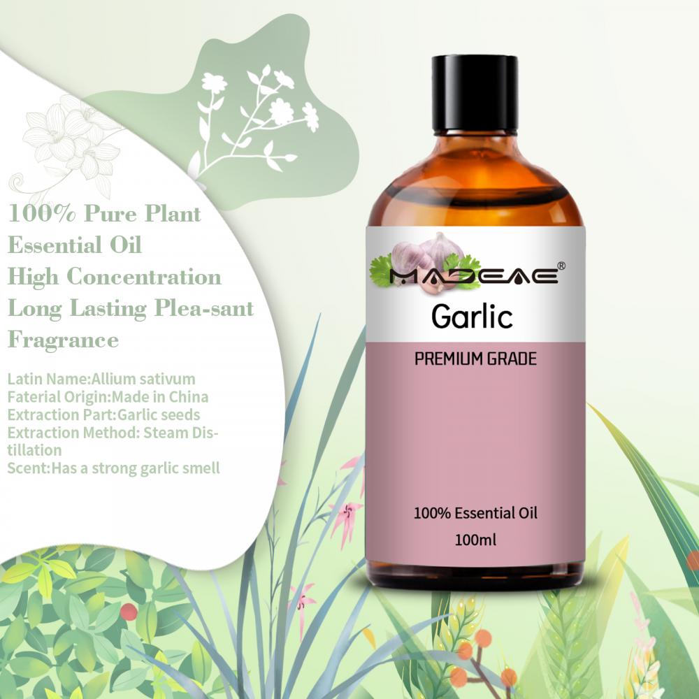 100% Natural and Pure Garlic Essential Oil For Body Cosmetic