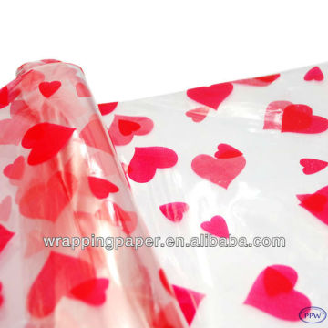 Printed cellophane sheets paper wrapping cellophane