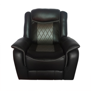 Leather Sectional Manual Recliner Sofa