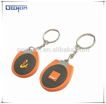 rubber keychain ring, logo embossed pvc keychain