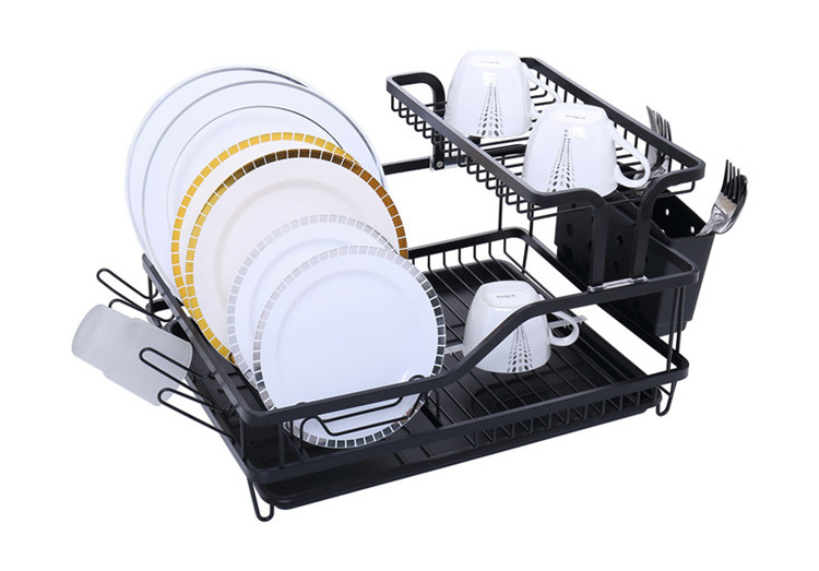 Black Aluminum Dish Rack