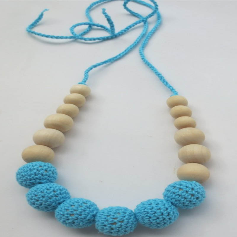 Nursing Baby Green Teething Necklace