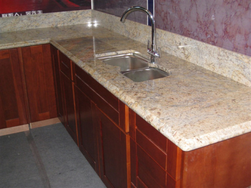 Giallo Diamond Granite Slab Tiles for Kitchen Countertop Vanity Top Worktop