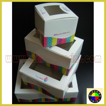 Colorful Paper CUP CAKE BOX