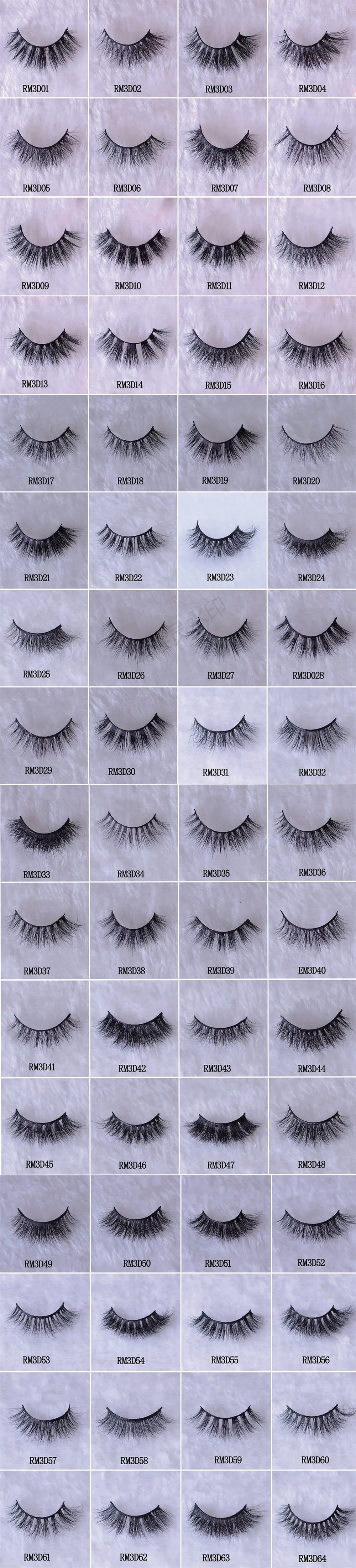 3D Layered Effect Custom Luxury Packaging Natural Looking False Eyelashes