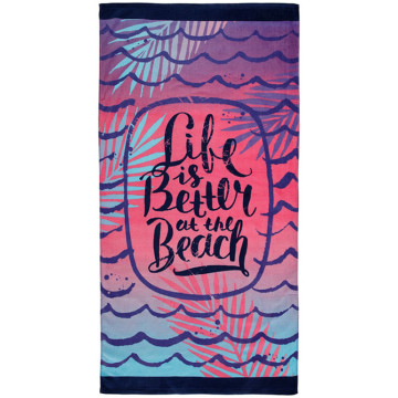 Print material beach towels bath towels with bag