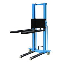 1 Ton Hand Push Pallet Stacker - High Quality Small Loading Stacker Machine