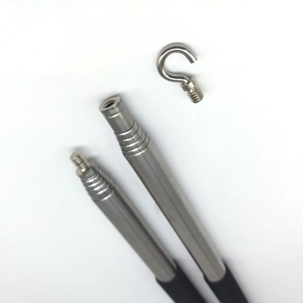 Sinpure OEM Stainless Steel Telescopic Snake Hook with Grip Handle